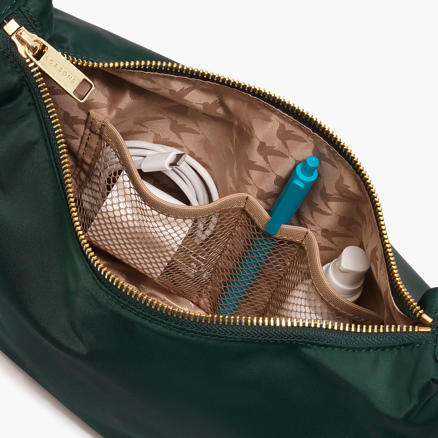 Aoyama 2 - Nylon - Dark Green / Gold / Camel - Image 5