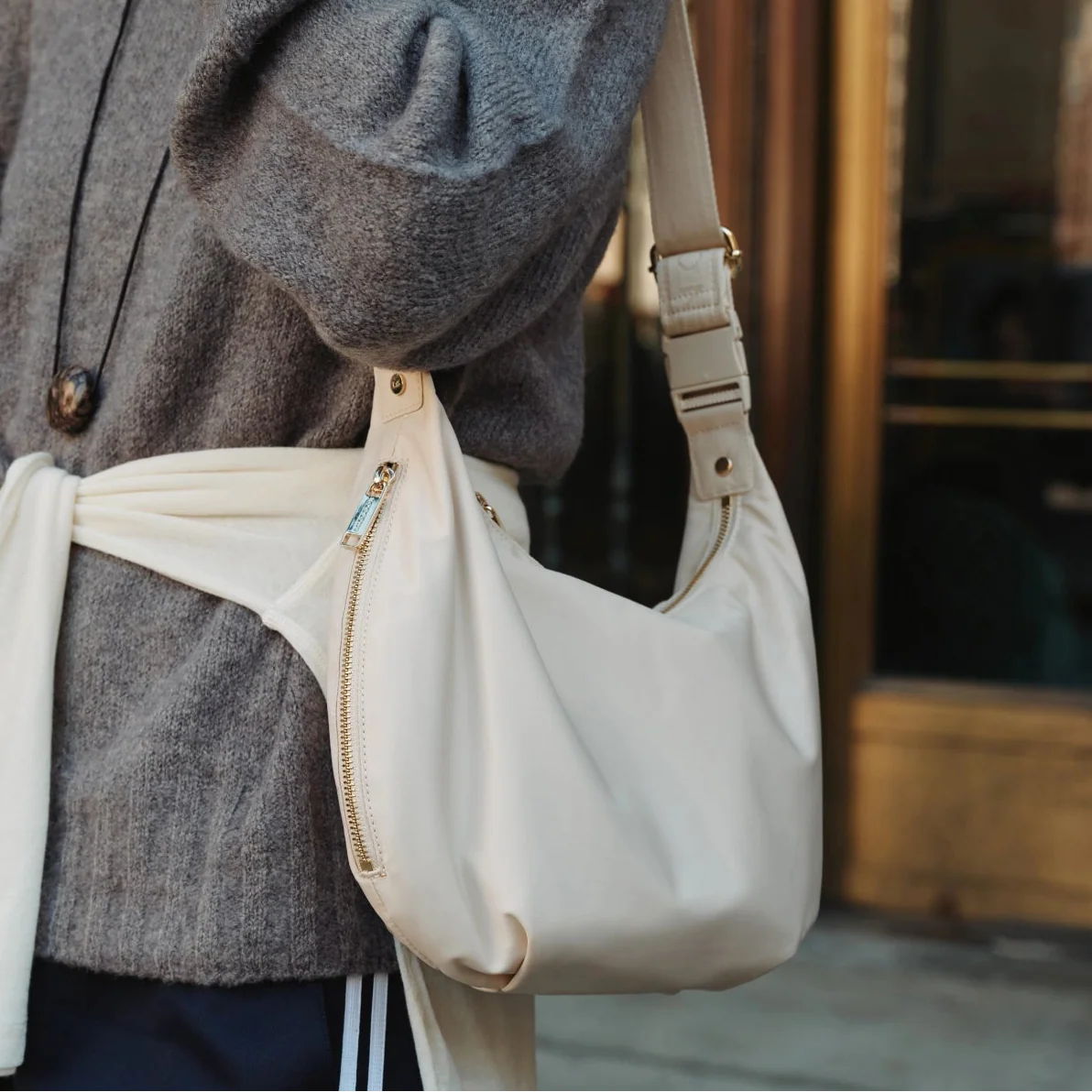 Aoyama 2 - Nylon - Ivory / Gold / Camel - Image 5