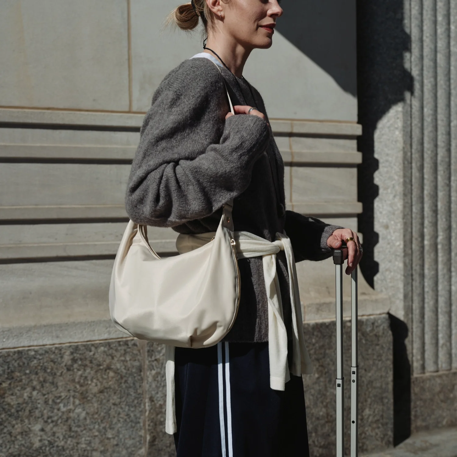 Aoyama 2 - Nylon - Ivory / Gold / Camel - Image 6