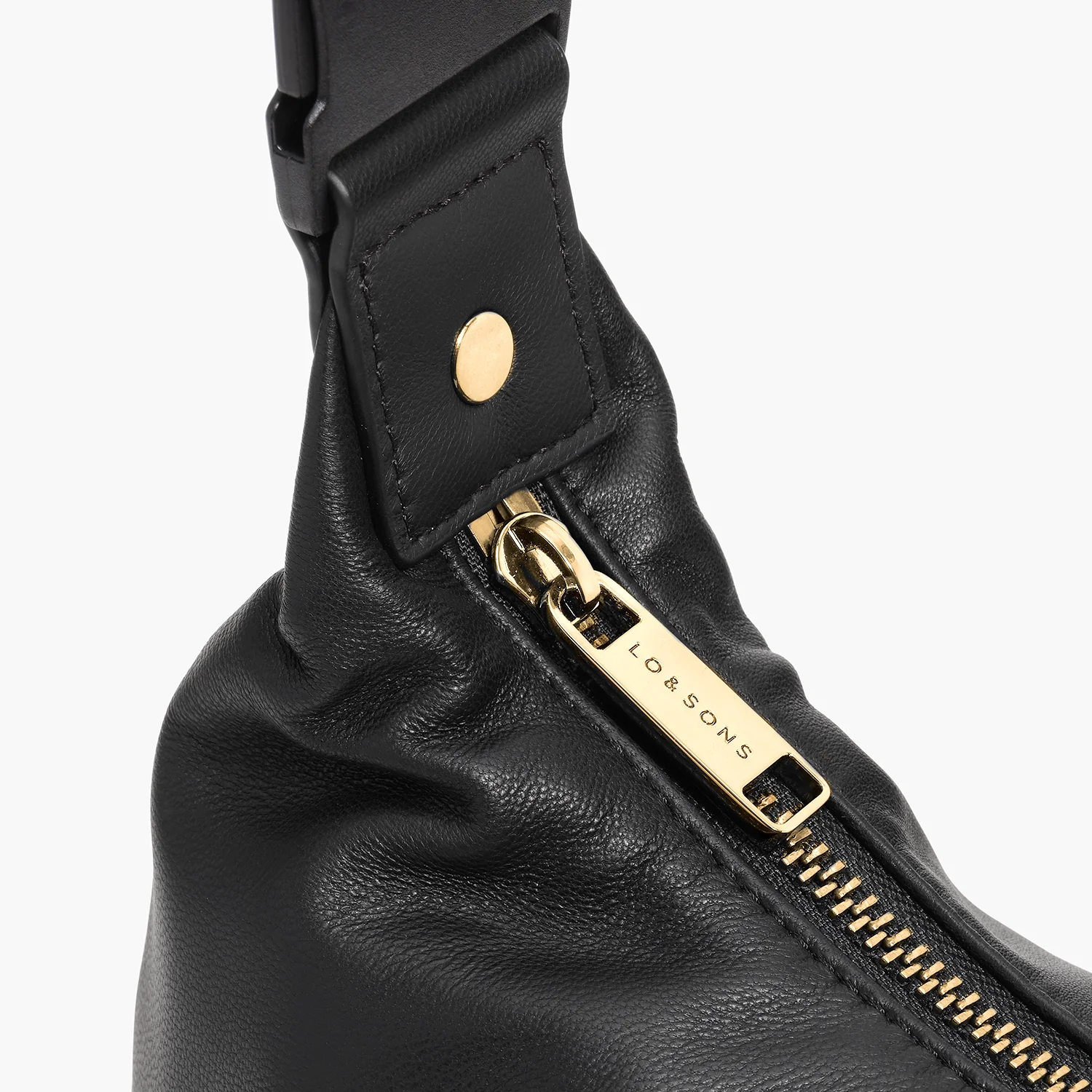 Aoyama 2 - Sheepskin Leather - Black / Gold / Camel - Image 9