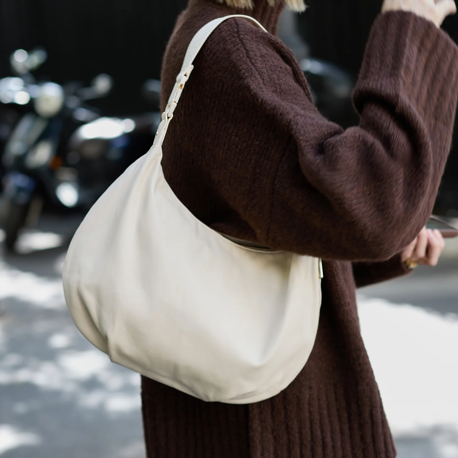 Aoyama - Sheepskin Leather - Ivory / Gold / Camel - Image 3