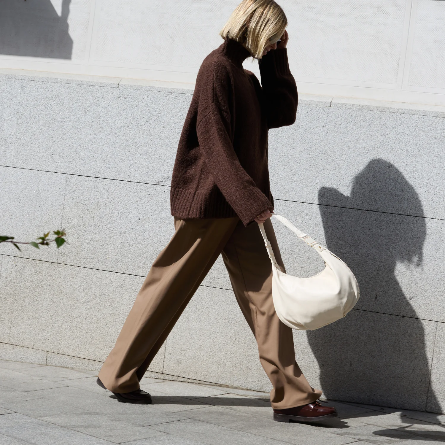 Aoyama - Sheepskin Leather - Ivory / Gold / Camel - Image 4