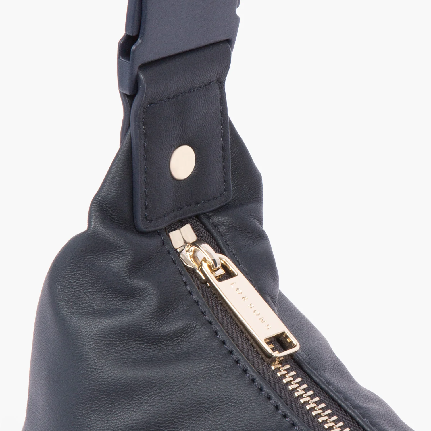Aoyama - Sheepskin Leather - Navy / Gold / Camel - Image 10