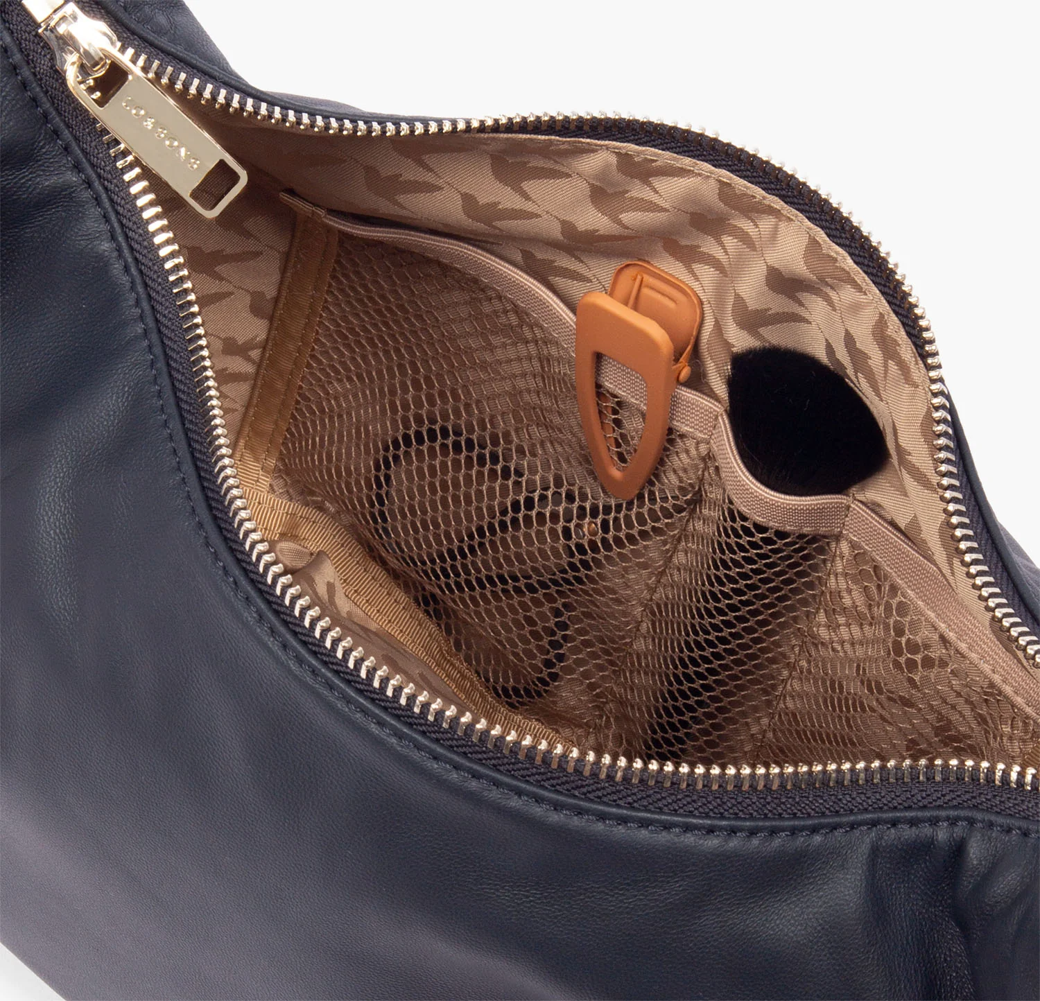 Aoyama - Sheepskin Leather - Navy / Gold / Camel - Image 6
