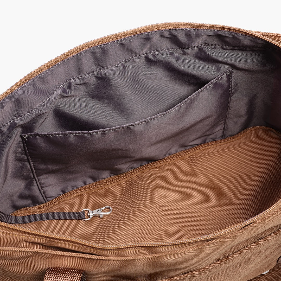 Catalina Deluxe Tote - 600D Recycled Poly - Golden Brown - Image 5