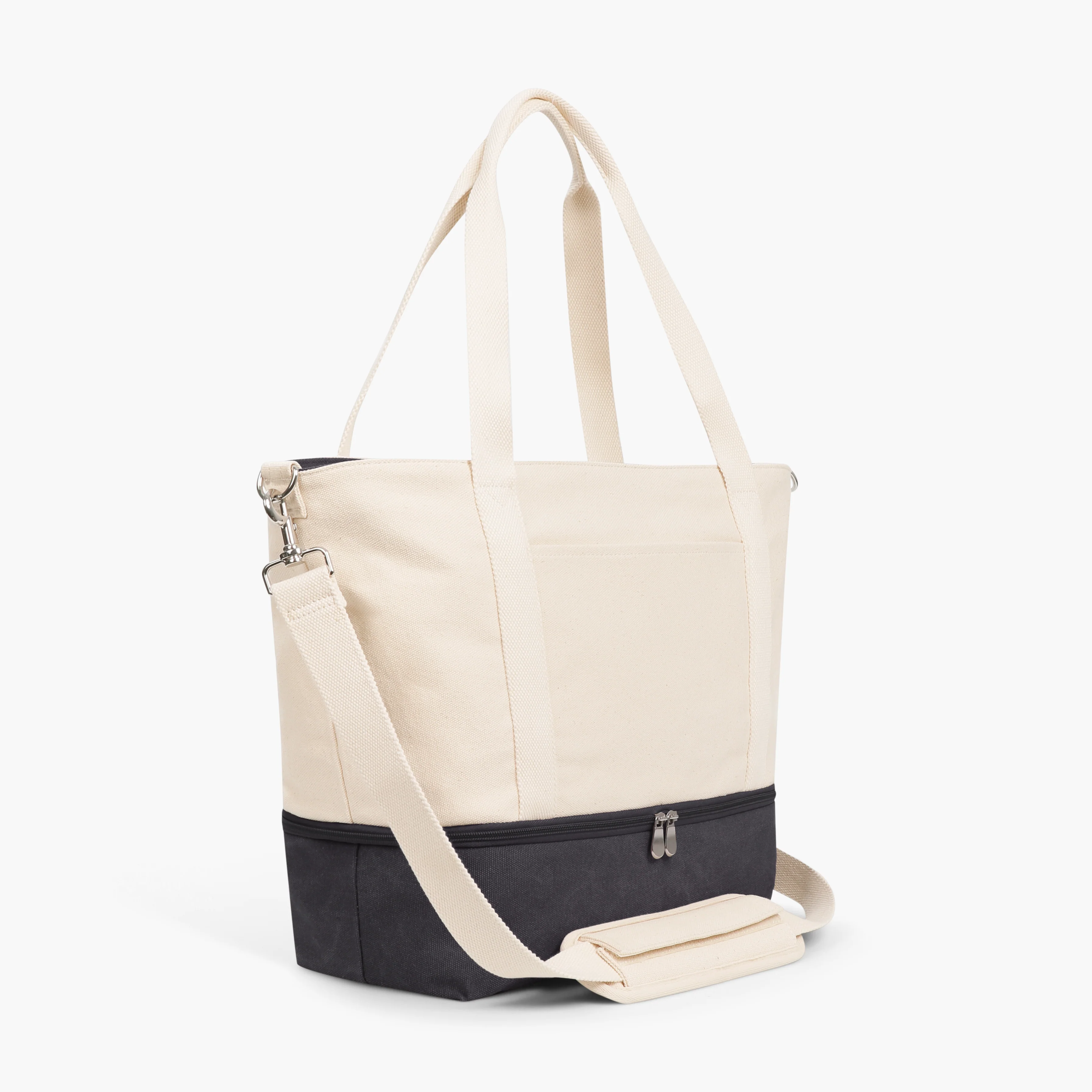 Catalina Deluxe Tote - Eco Friendly Canvas - Midnight Ash Colorblock - Image 4