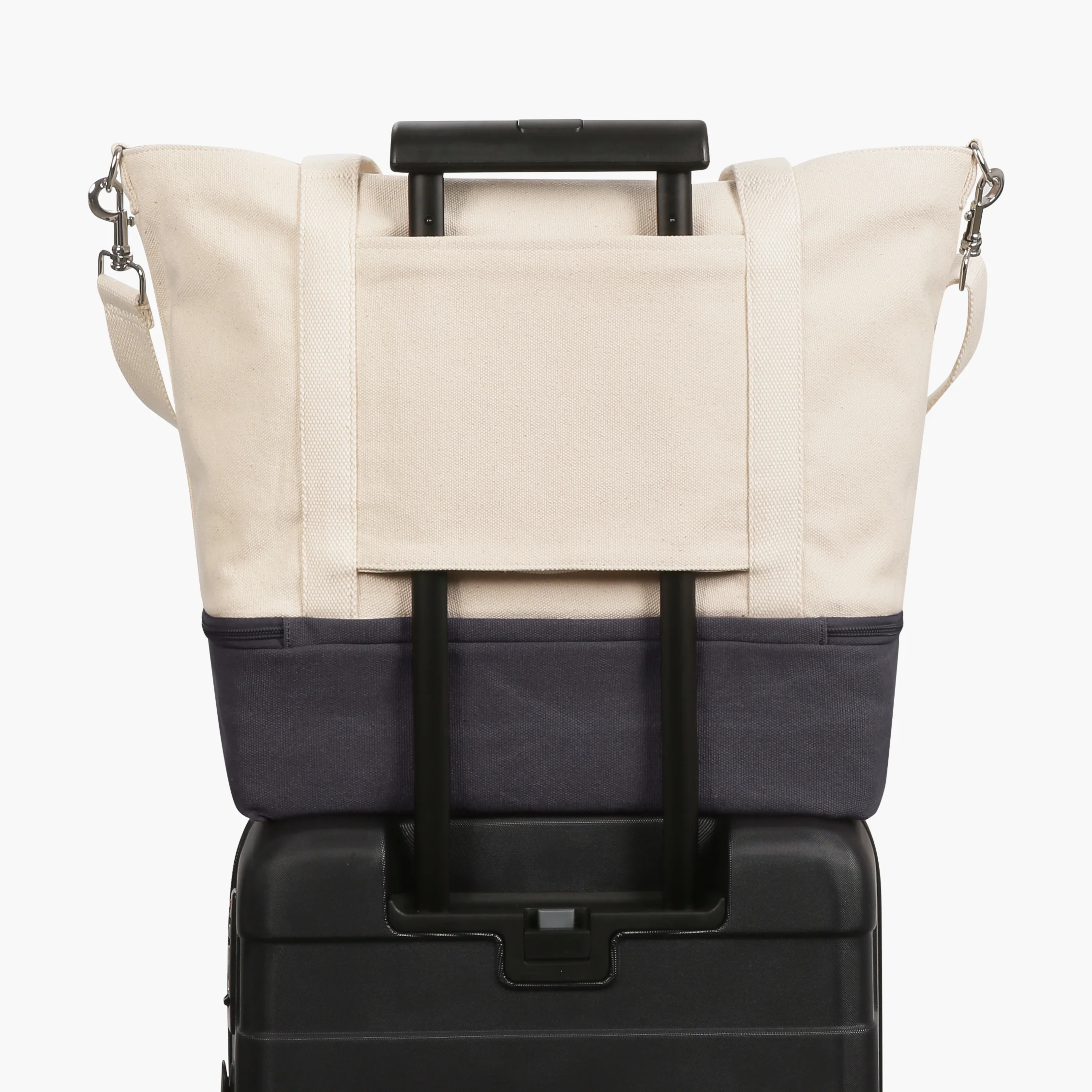 Catalina Deluxe Tote - Eco Friendly Canvas - Midnight Ash Colorblock - Image 5