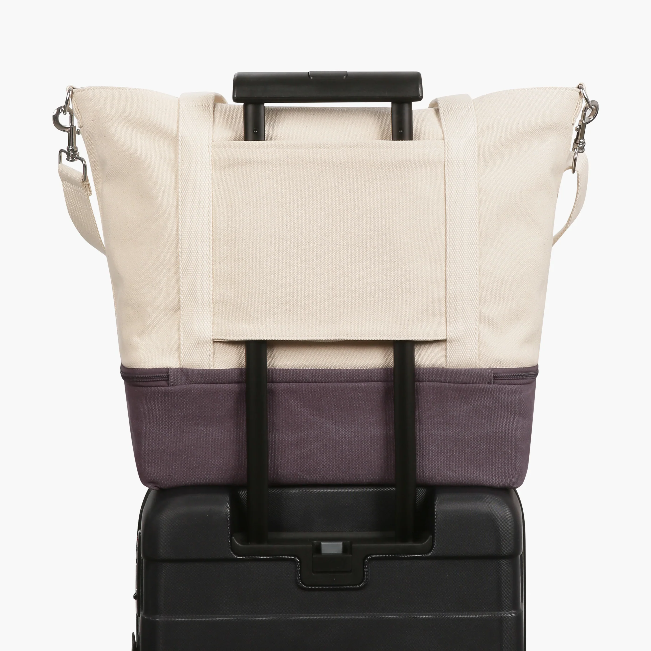 Catalina Deluxe Tote - Eco Friendly Canvas - Thistle Colorblock - Image 5