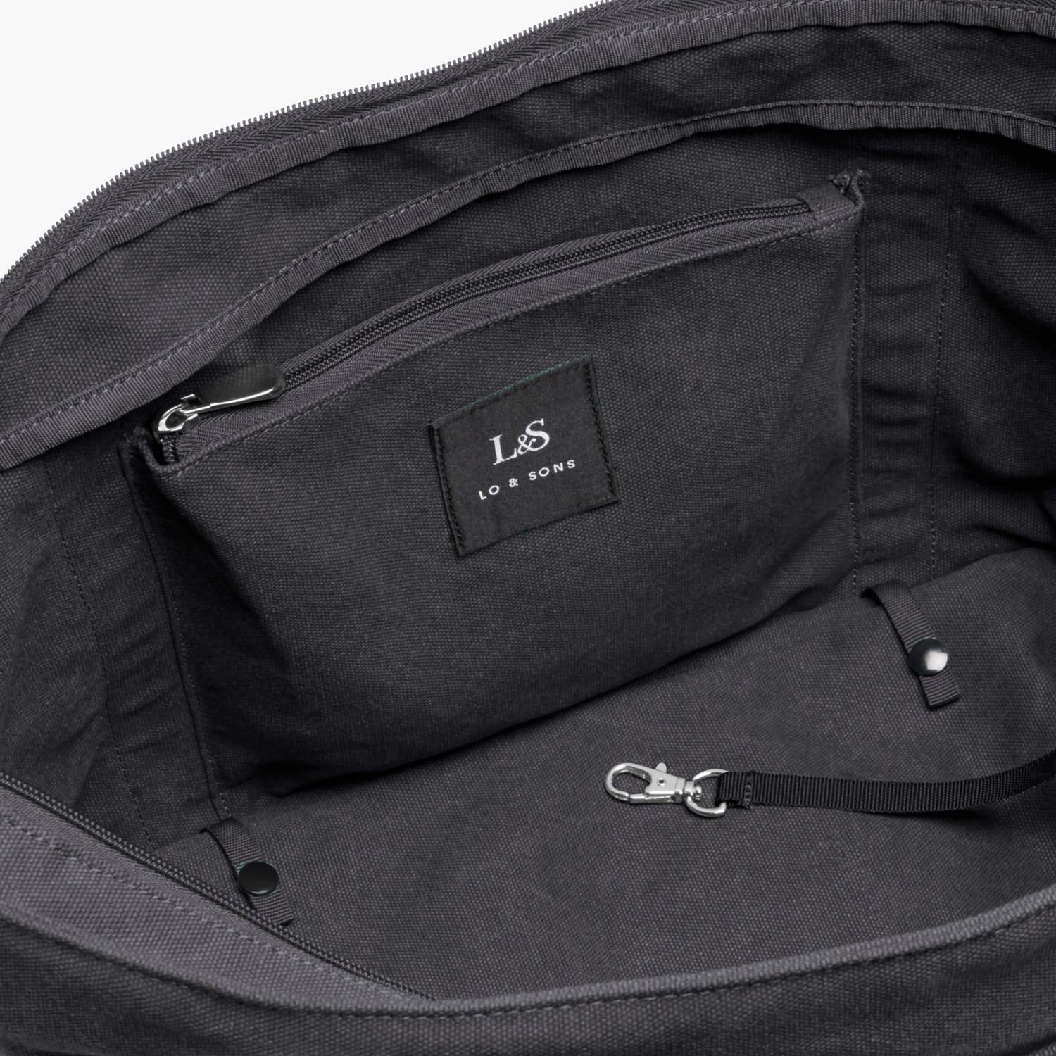 Catalina Deluxe Tote - Eco Friendly Canvas - Midnight Ash - Image 7