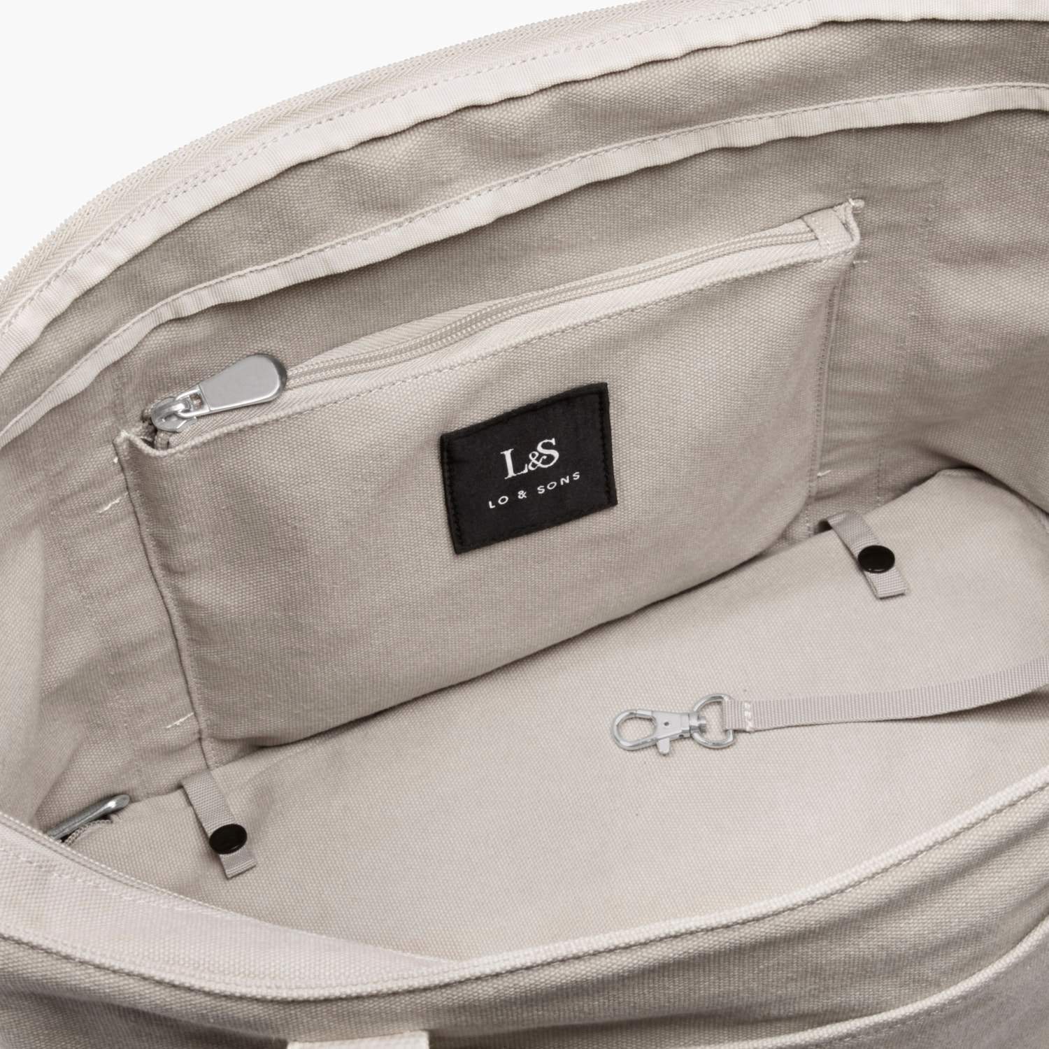 Catalina Deluxe Tote - Eco Friendly Canvas - Dove Grey - Image 8