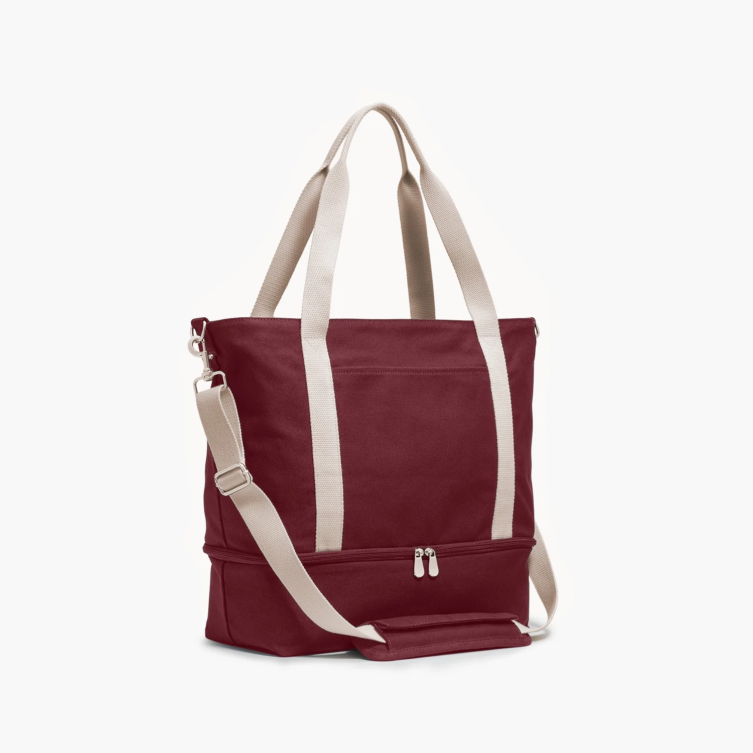 Catalina Deluxe Tote - Eco Friendly Canvas - Cabernet - Image 3