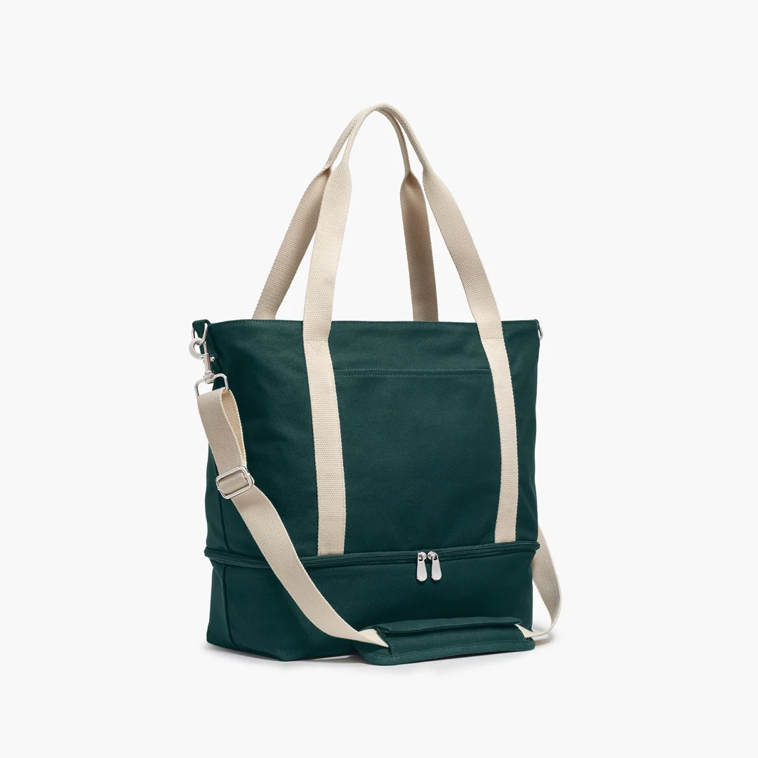Catalina Deluxe Tote - Eco Friendly Canvas - Dark Green - Image 3