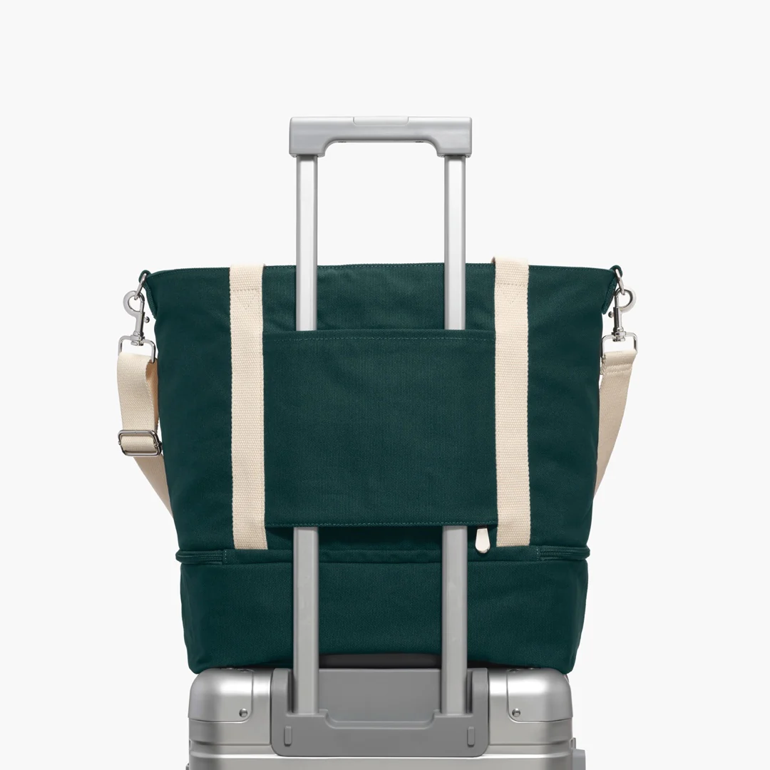 Catalina Deluxe Tote - Eco Friendly Canvas - Dark Green - Image 4