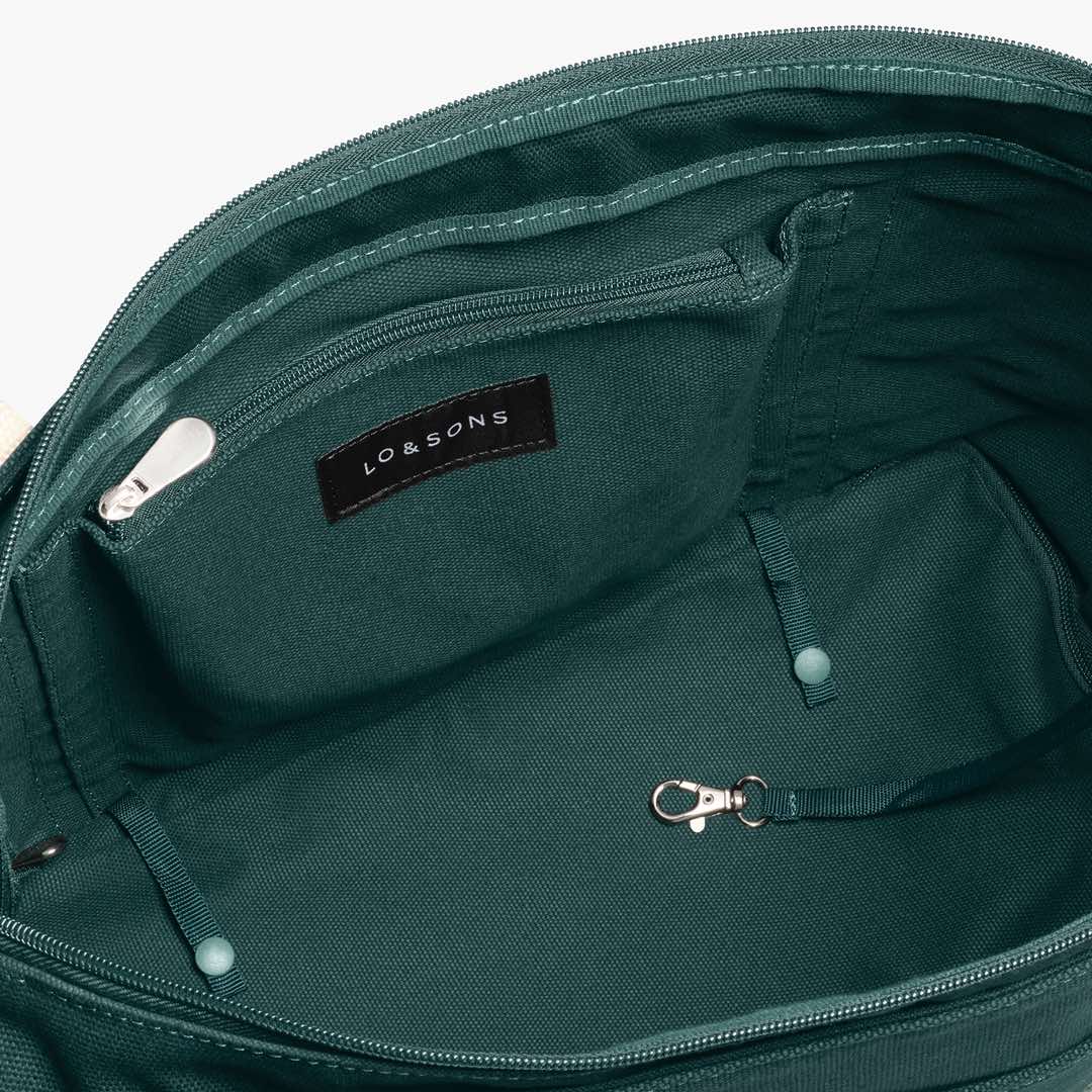 Catalina Deluxe Tote - Eco Friendly Canvas - Dark Green - Image 6