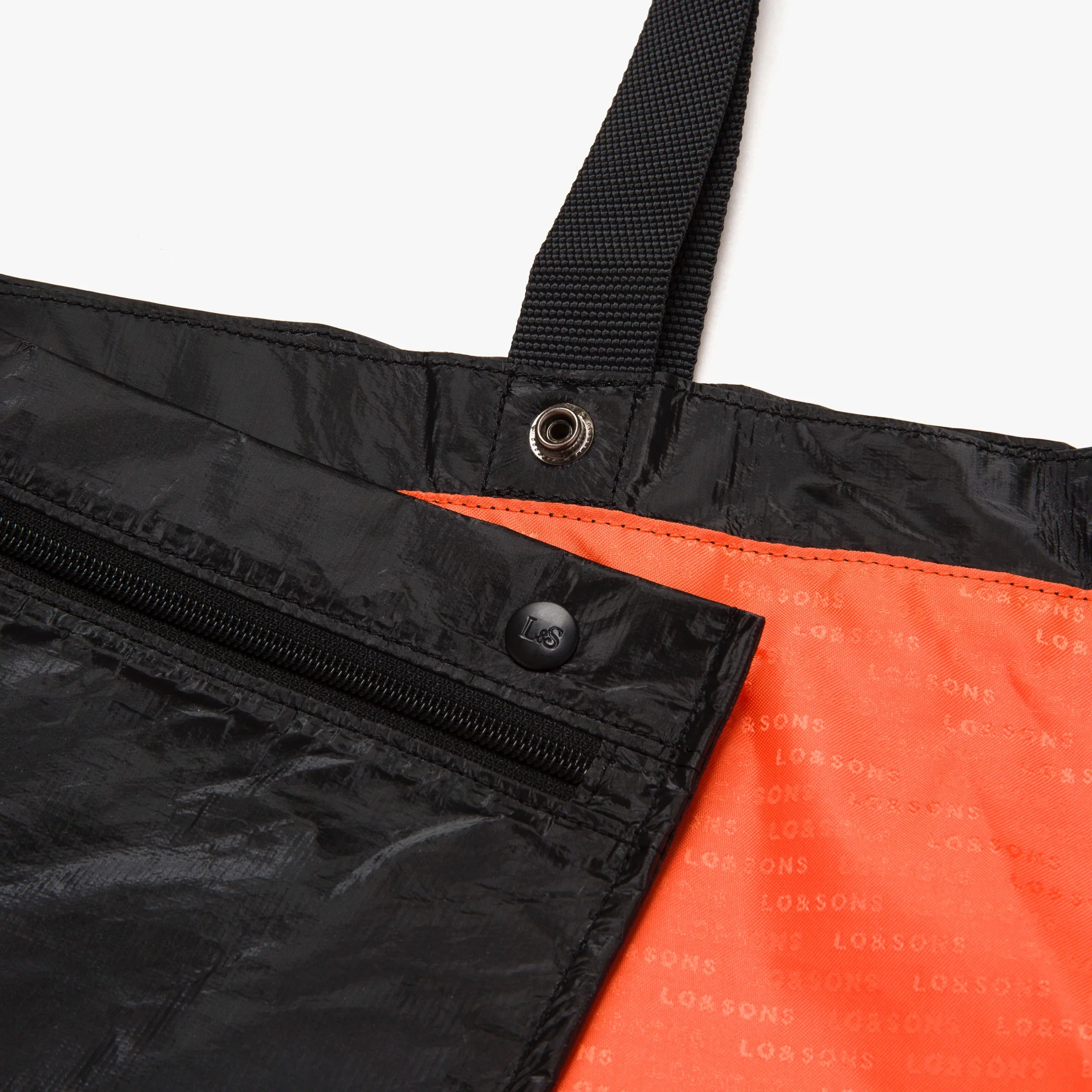 Del Mar Packable Tote Large - Tyvek - Black - Image 5