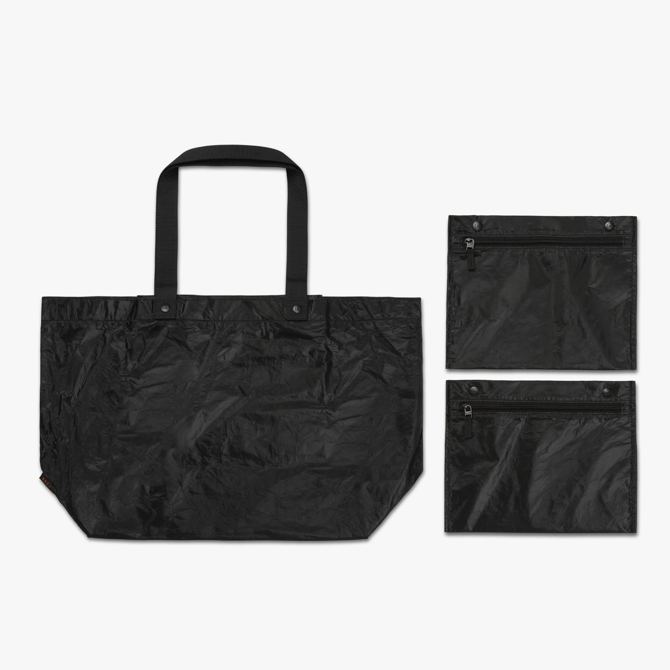 Del Mar Packable Tote Large - Tyvek - Black - Image 7
