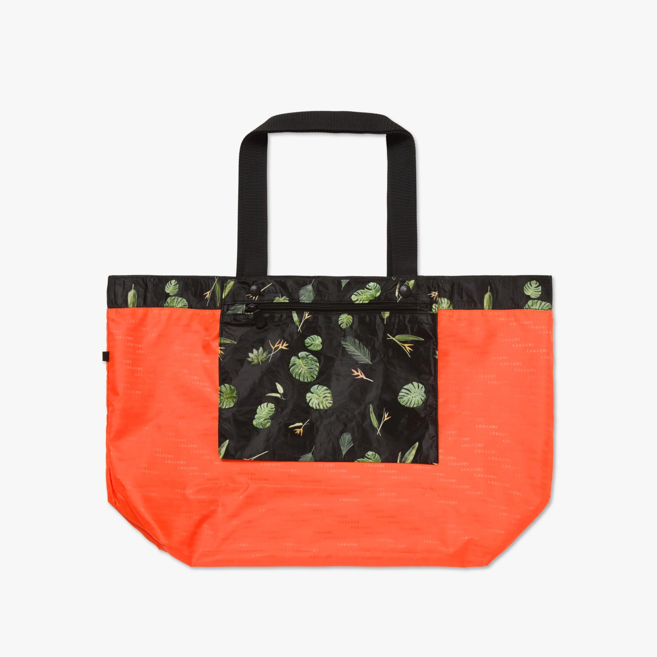 Del Mar Packable Tote Large - Tyvek - Leaf Print - Image 2