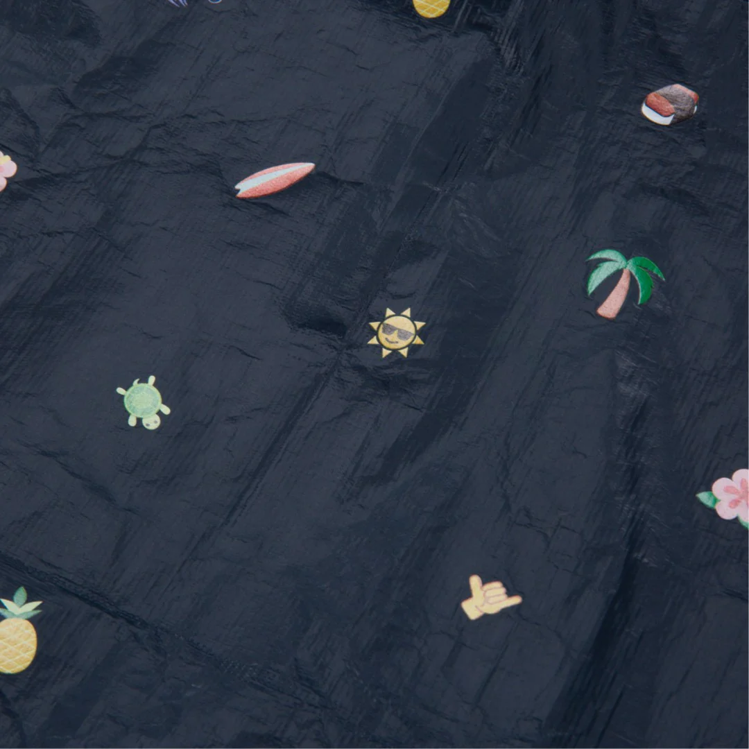 Del Mar Packable Tote Large - Tyvek - Navy Hawaii Emoji - Image 12