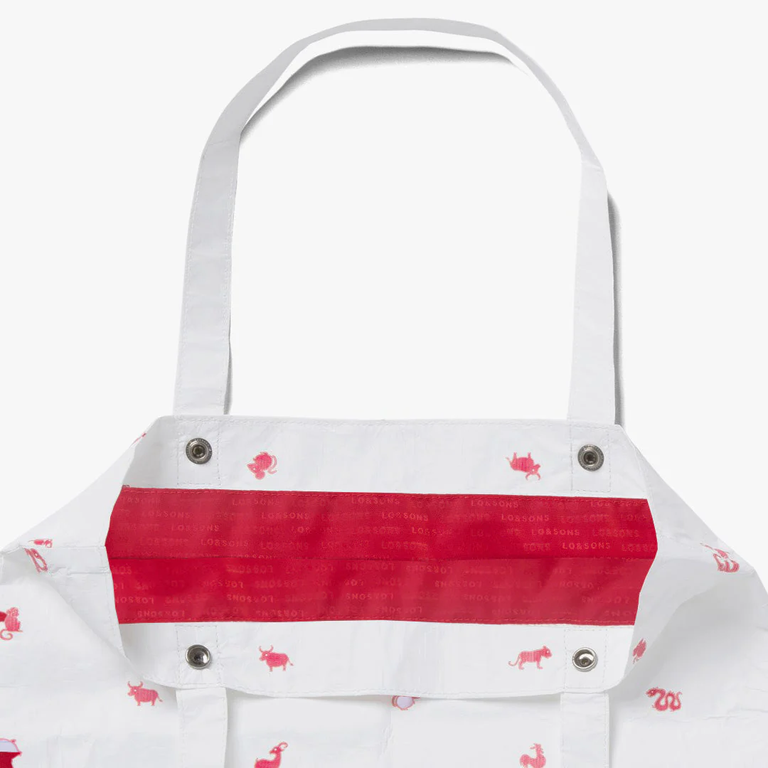 Del Mar Packable Tote Large - Tyvek - White Zodiac - Image 3