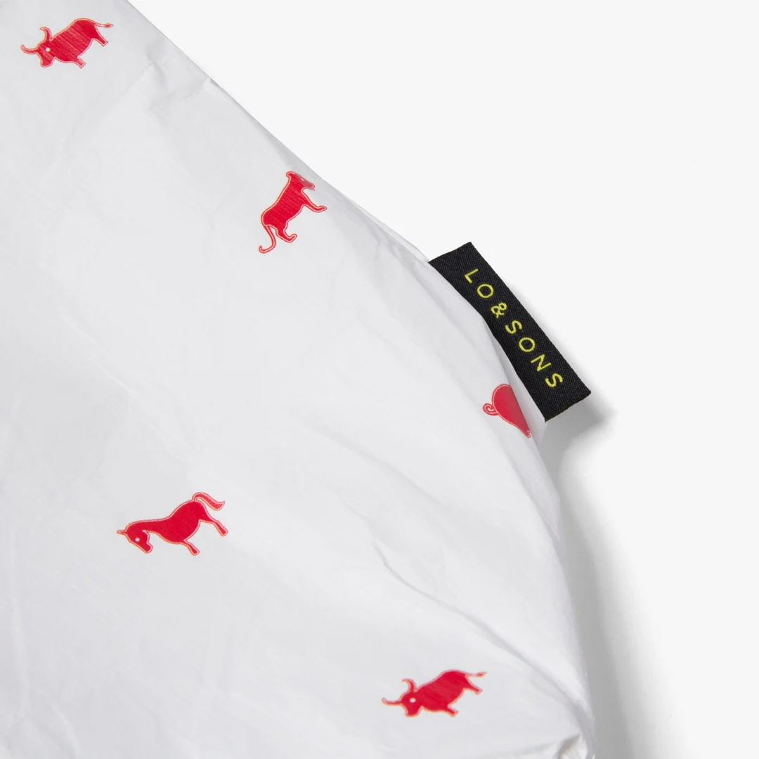 Del Mar Packable Tote Large - Tyvek - White Zodiac - Image 5