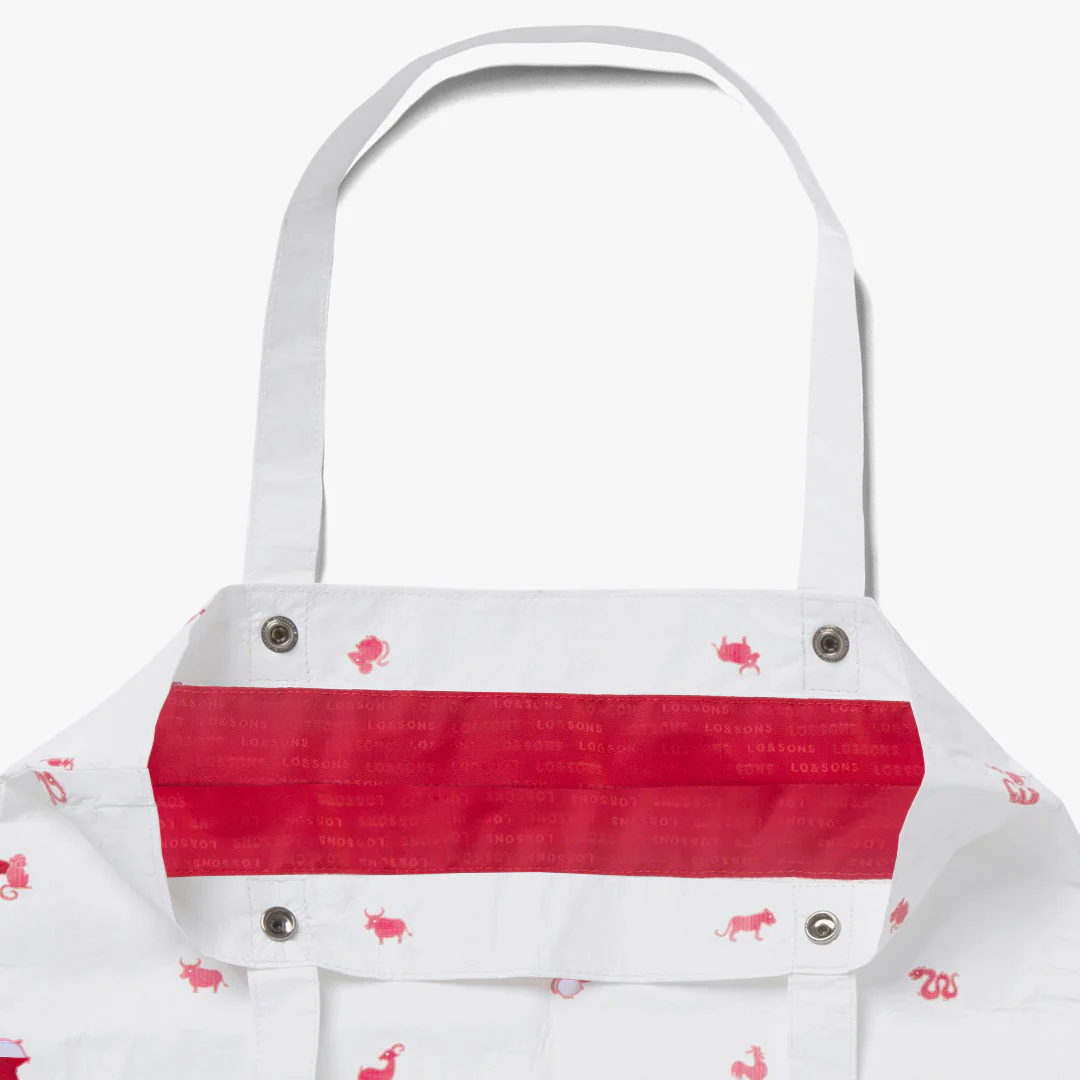 Del Mar Packable Tote Small - Tyvek - White Zodiac - Image 4