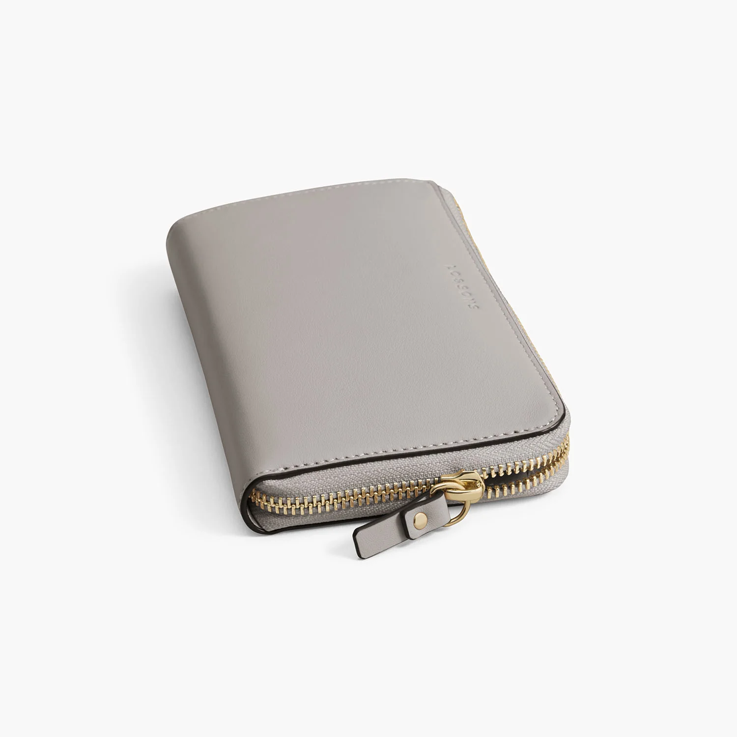 Magnolia Leather Wallet - Nappa Leather - Light Grey / Gold / Grey - Image 8