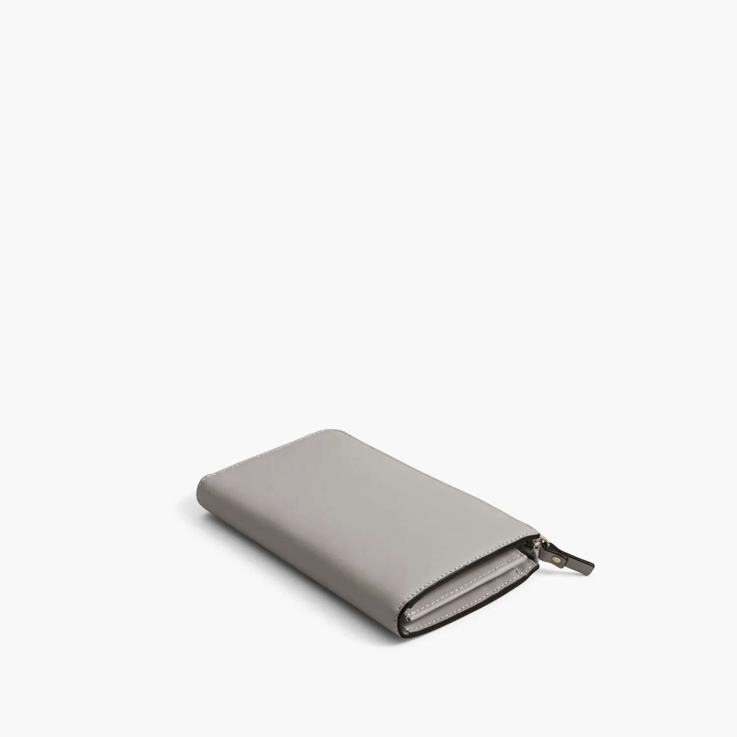 Magnolia Leather Wallet - Nappa Leather - Light Grey / Gold / Grey - Image 9