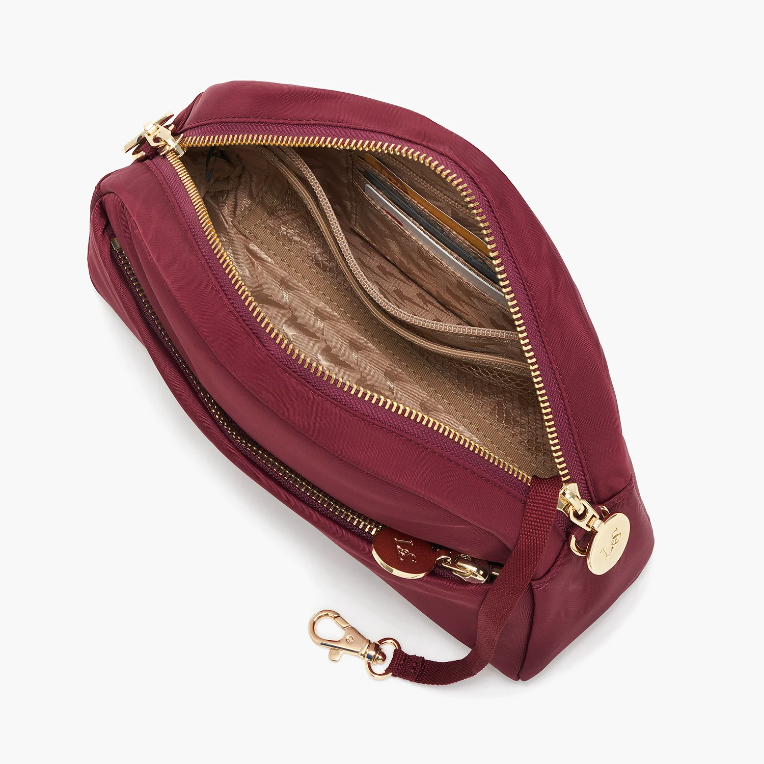 Nouvelle - Recycled Nylon - Cabernet / Gold / Camel - Image 4