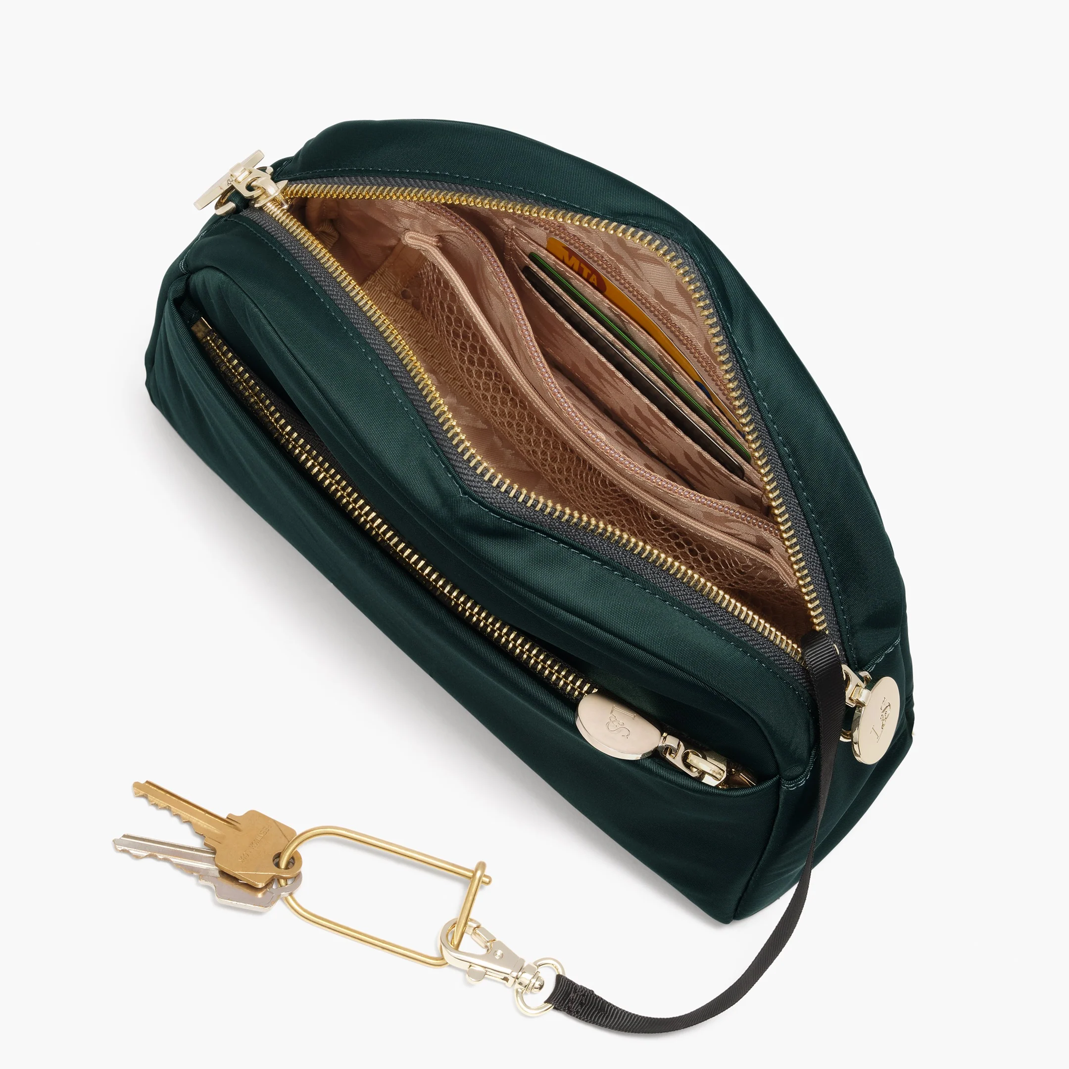 Nouvelle - Recycled Nylon - Dark Green / Gold / Camel - Image 3