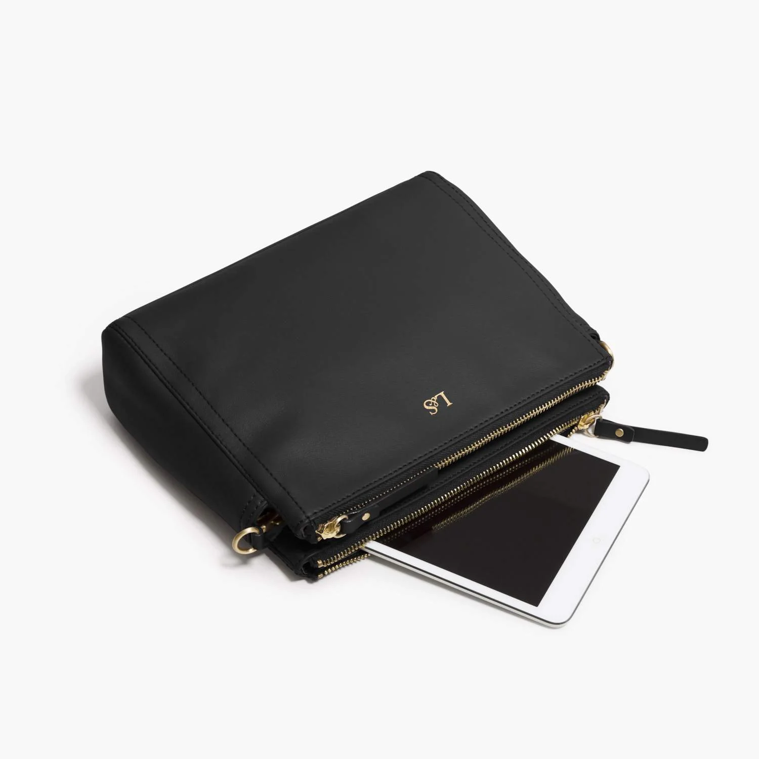 Pearl - Nappa Leather - Black / Gold / Camel - Image 11