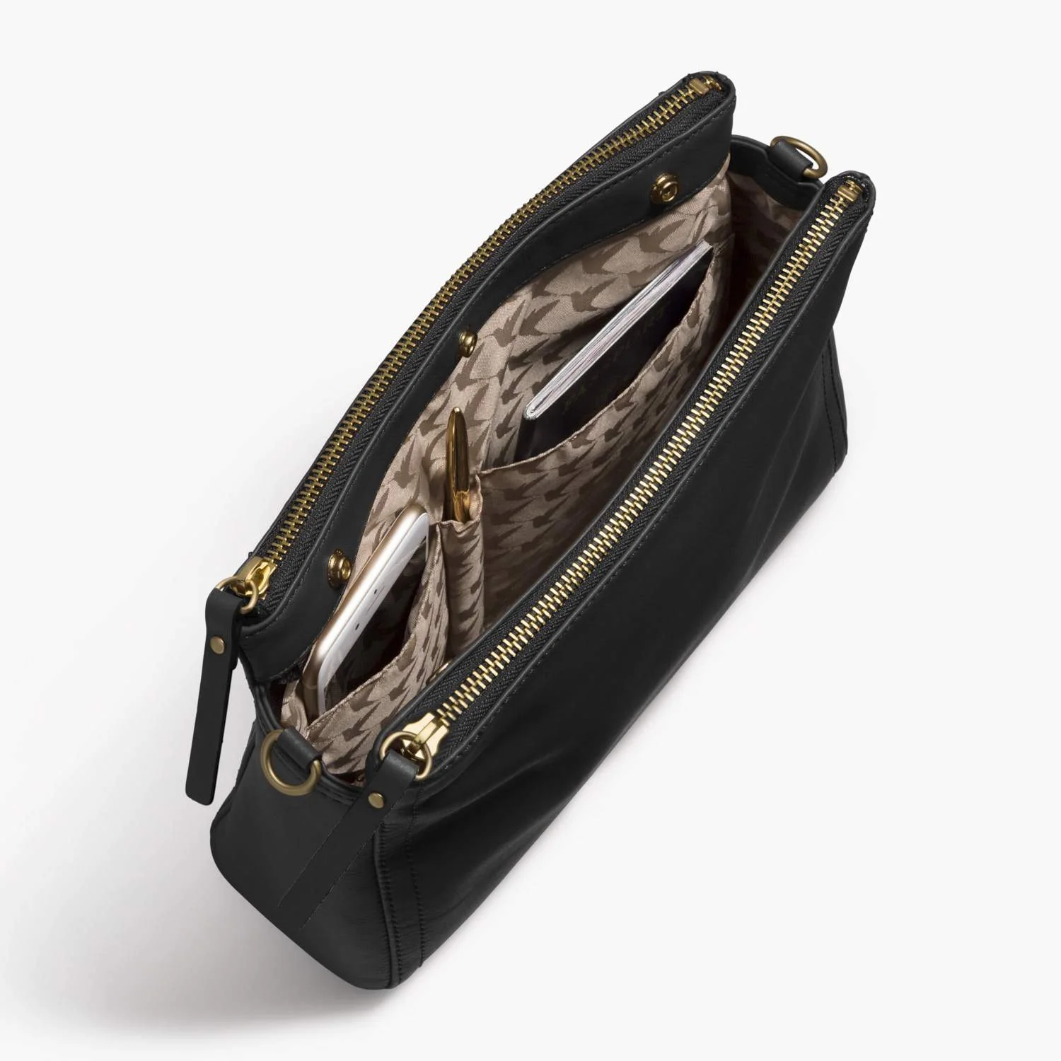 Pearl - Nappa Leather - Black / Gold / Camel - Image 8