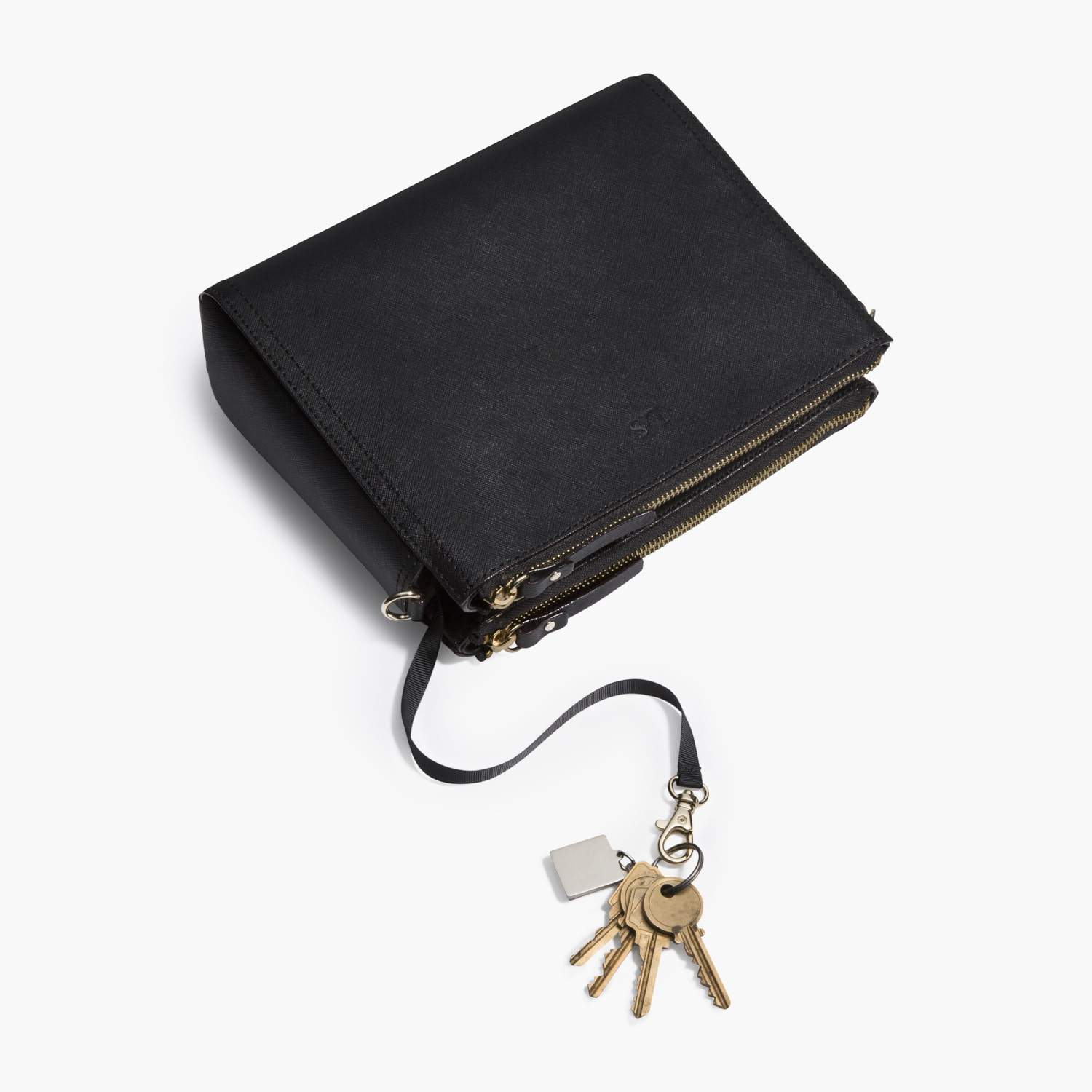 Pearl - Saffiano Leather - Black / Gold / Grey - Image 10