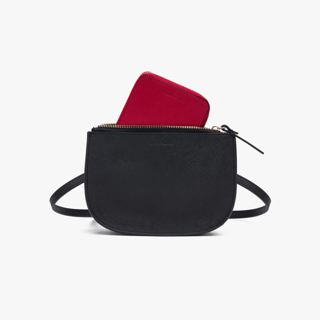 Mallorca Small Wallet - Saffiano Leather - Red / Gold / Camel - Image 6