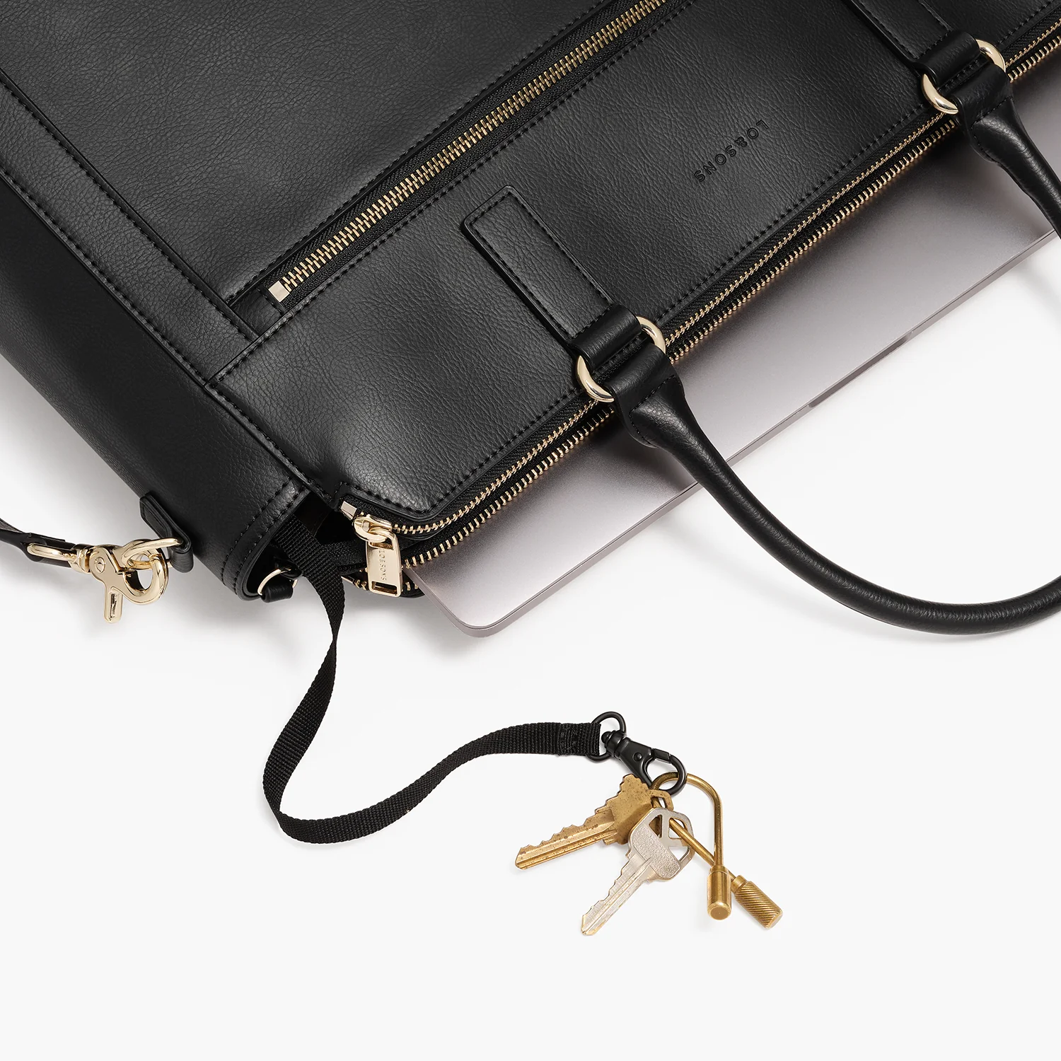 Trinity - Recycled Smooth Leather - Black / Gold / Camel - Image 13