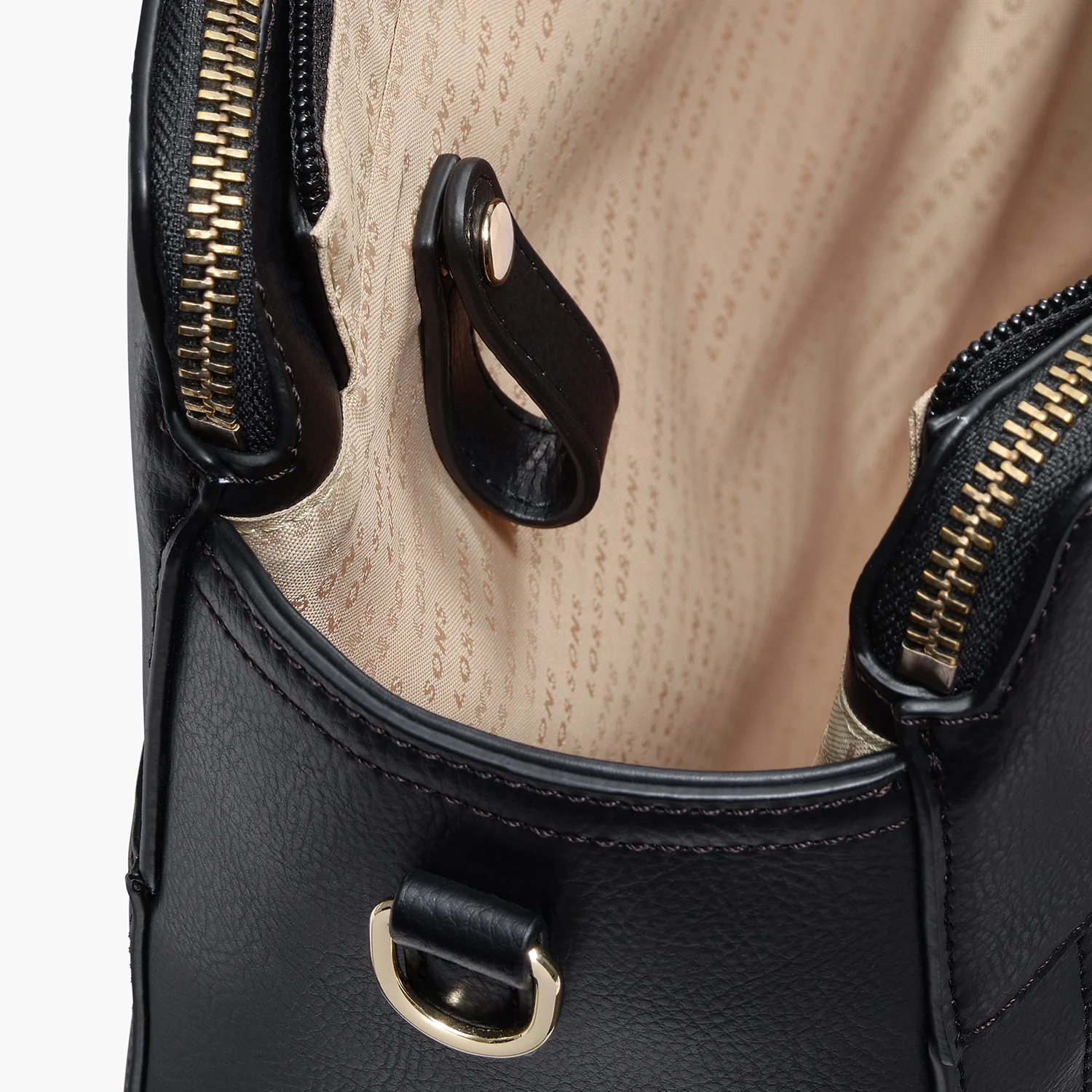 Trinity - Recycled Smooth Leather - Black / Gold / Camel - Image 14