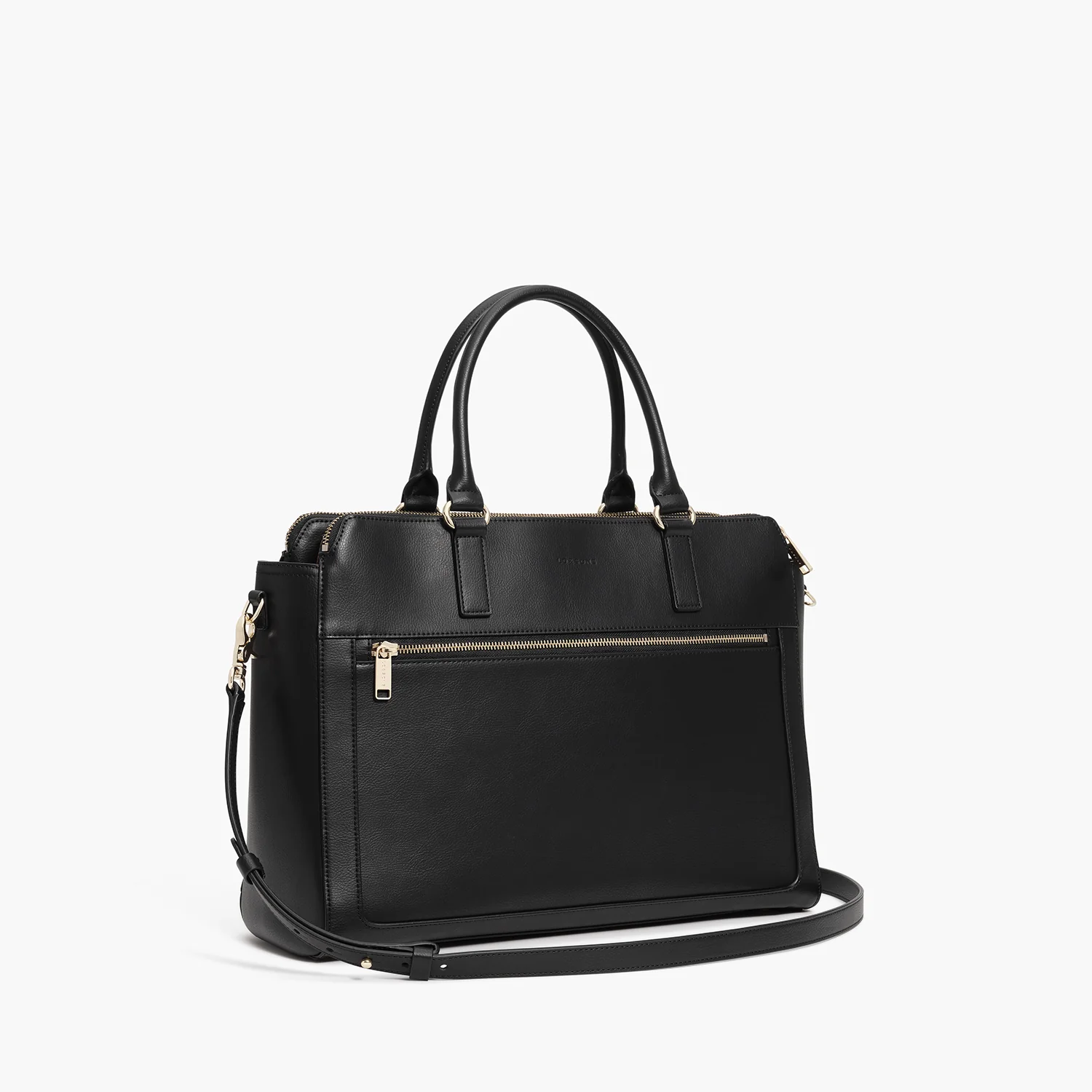 Trinity - Recycled Smooth Leather - Black / Gold / Camel - Image 5