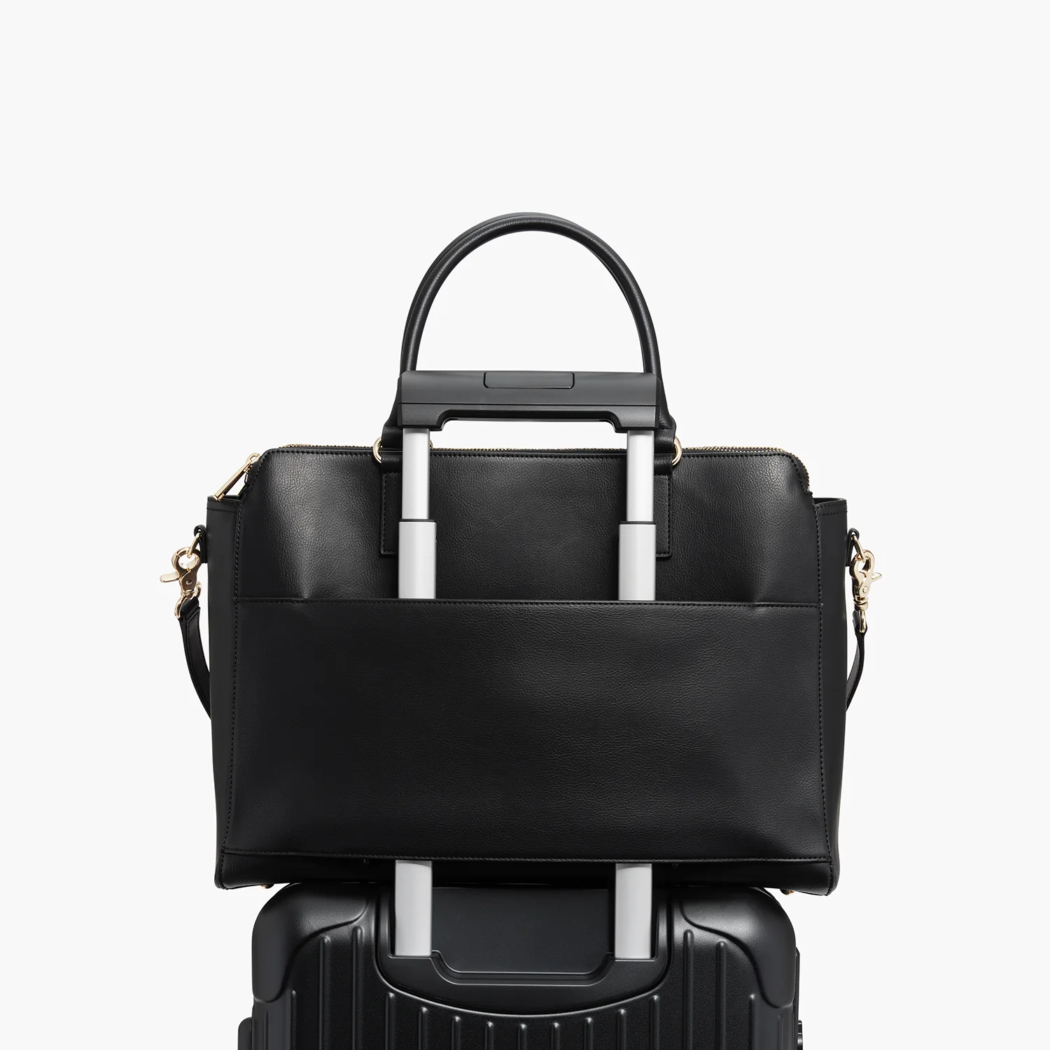 Trinity - Recycled Smooth Leather - Black / Gold / Camel - Image 7