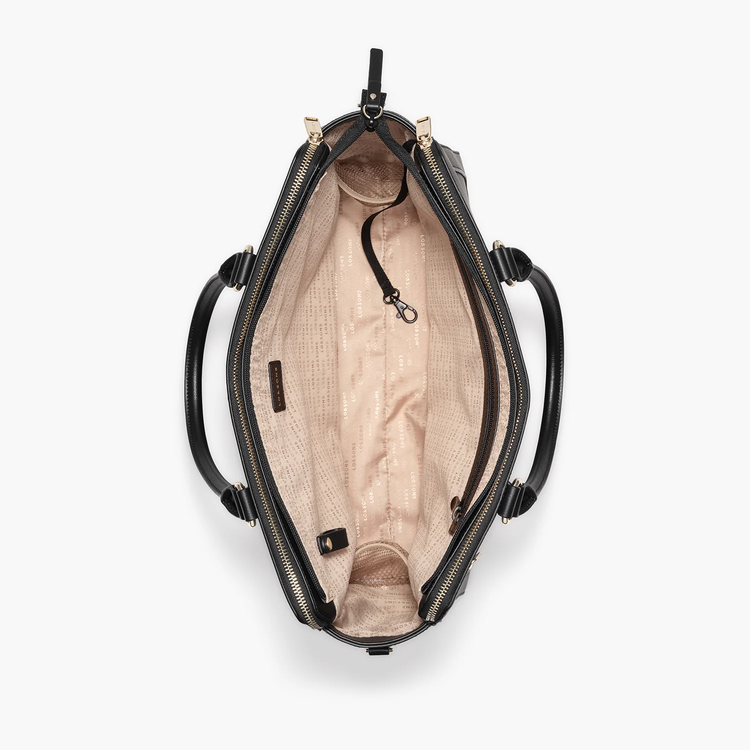 Trinity - Recycled Smooth Leather - Black / Gold / Camel - Image 9
