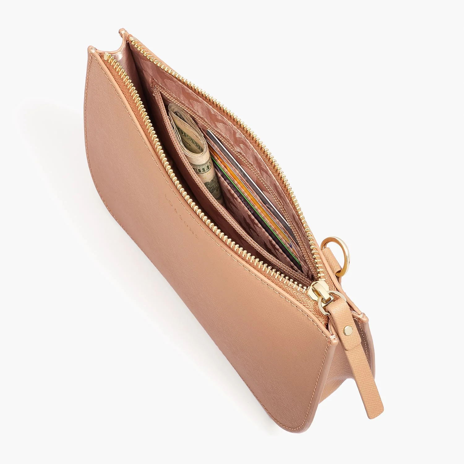 Waverley 2 Large - Saffiano Leather - Dark Tan / Gold / Camel - Image 3