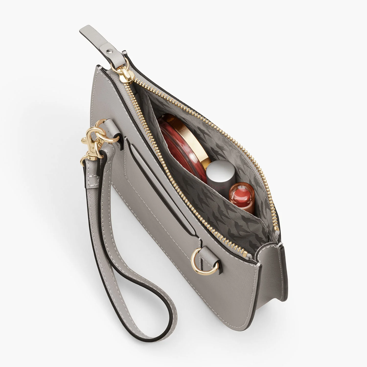 Waverley 2 Large - Saffiano Leather - Light Grey / Gold / Grey - Image 7