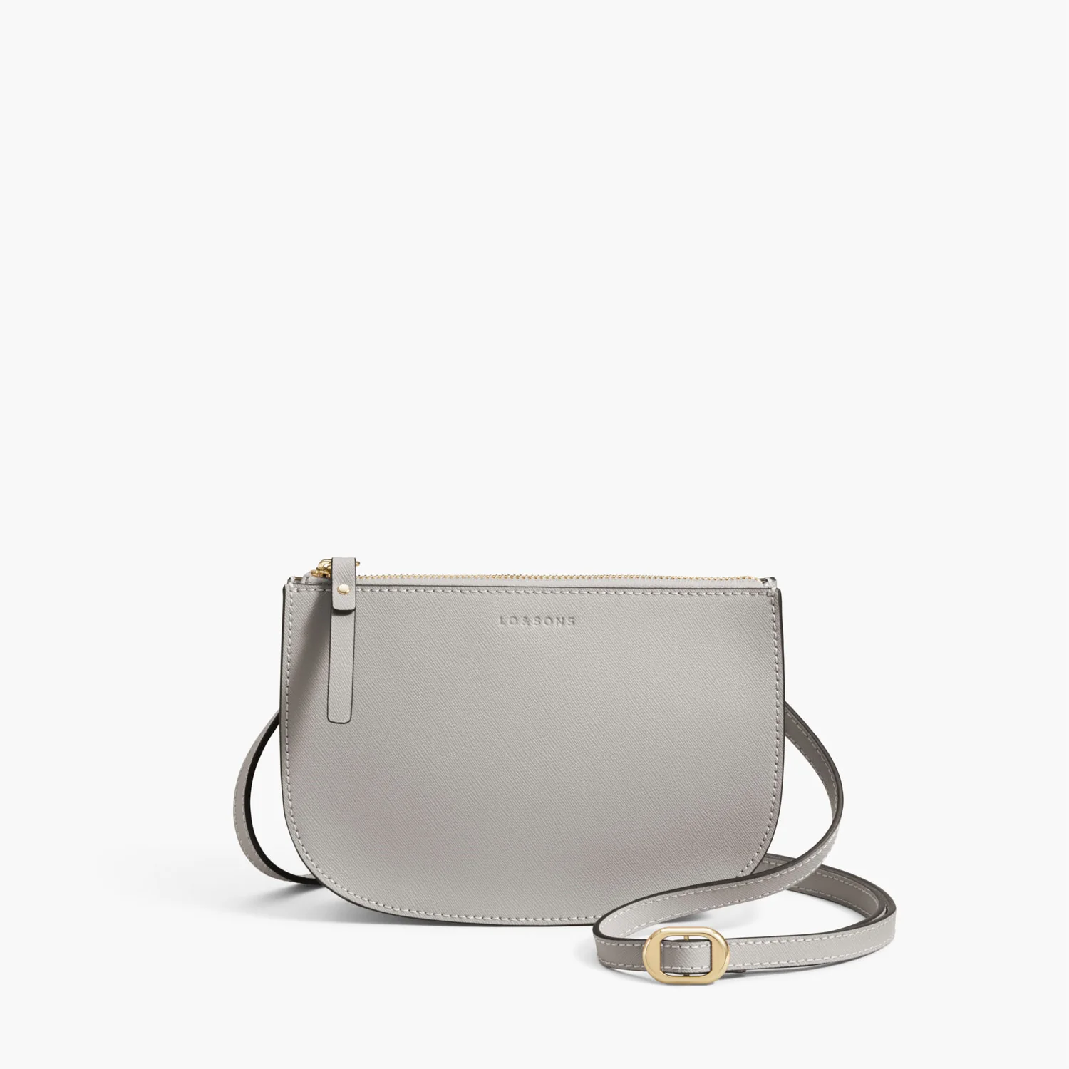 Waverley 2 Large - Saffiano Leather - Light Grey / Gold / Grey - Image 9